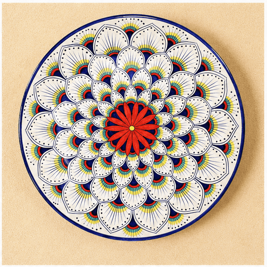 Intreccio Round Serving Platter in White - Tavola Piena - Serving Pieces
