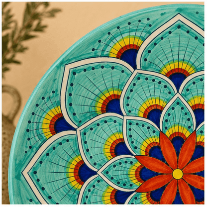 Intreccio Salad Plate, in Teal - Tavola Piena - Salad Plate