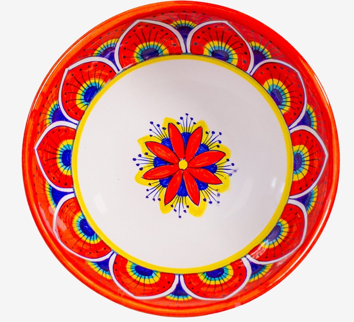 Intreccio Deep Soup/Pasta Bowl – Red - Tavola Piena - Deep Soup/Pasta Bowl