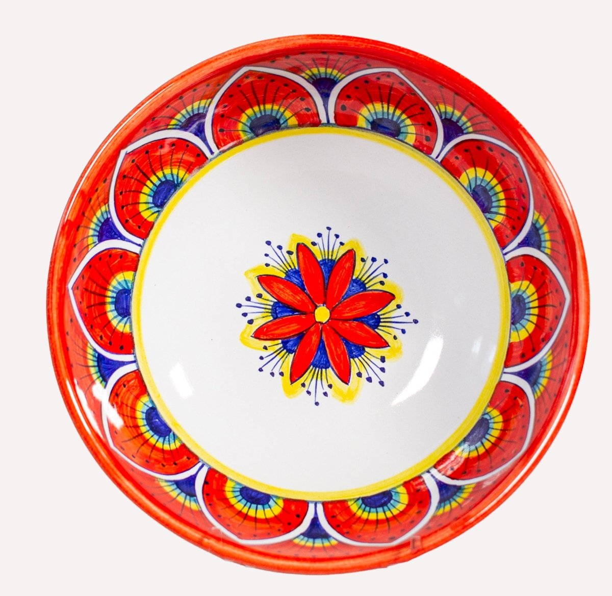 Intreccio Deep Soup/Pasta Bowl – Red - Tavola Piena - Deep Soup/Pasta Bowl