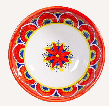 Intreccio Deep Soup/Pasta Bowl – Red - Tavola Piena - Deep Soup/Pasta Bowl
