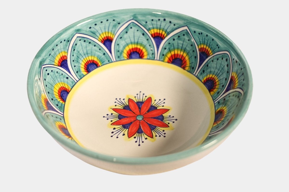 Intreccio Deep Soup/Pasta Bowl – Teal - Tavola Piena - Deep Soup/Pasta Bowl