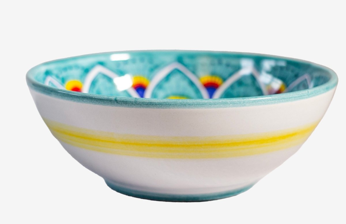 Intreccio Deep Soup/Pasta Bowl – Teal - Tavola Piena - Deep Soup/Pasta Bowl