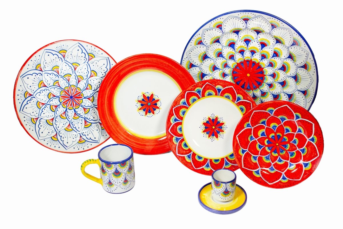 Intreccio Place Setting in Red - Tavola Piena - Placesetting