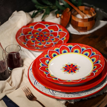 Intreccio Place Setting in Red - Tavola Piena - Placesetting