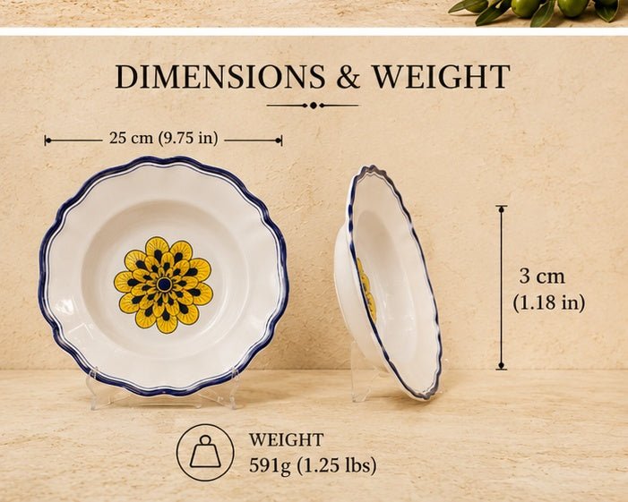 Stratificata Rimmed Soup Bowl - Tavola Piena - Rimmed Soup/Pasta Bowl