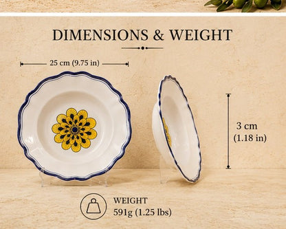 Stratificata Rimmed Soup Bowl - Tavola Piena - Rimmed Soup/Pasta Bowl