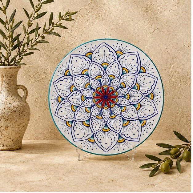 Intreccio Charger Plate, in Teal - Tavola Piena - Charger