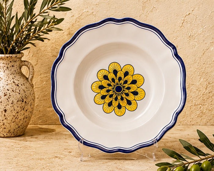 Stratificata Rimmed Soup Bowl - Tavola Piena - Rimmed Soup/Pasta Bowl