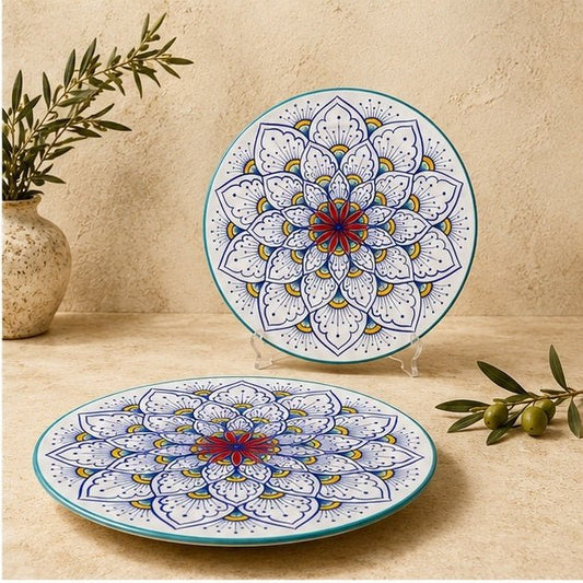 Intreccio Charger Plate, in Teal - Tavola Piena - Charger