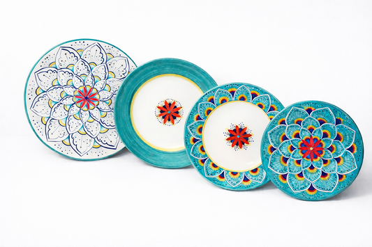 Intreccio Service for One in Teal (4-Piece Place Setting)