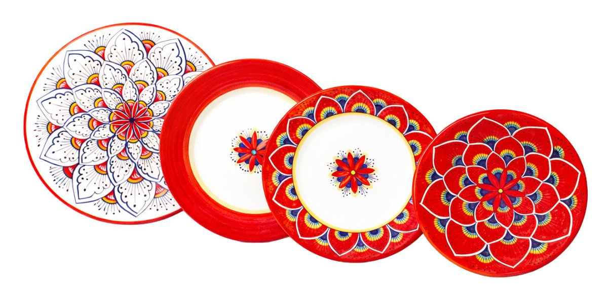 Intreccio Place Setting in Red - Tavola Piena - Placesetting
