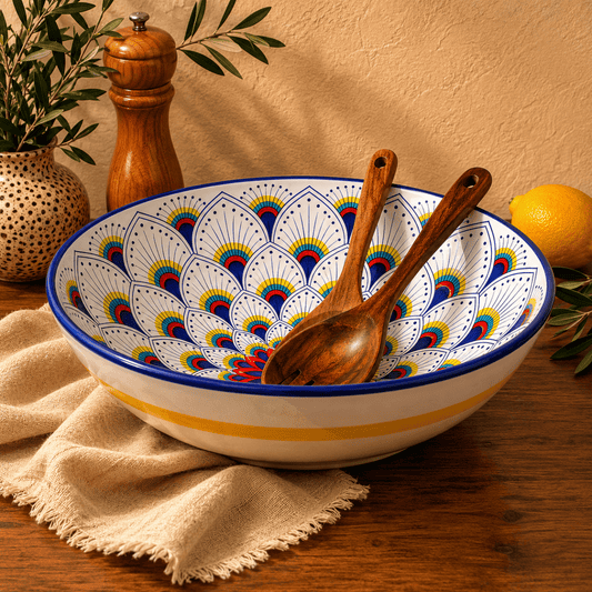 Intreccio Large Serving Bowl, in White - Tavola Piena - Serving Pieces